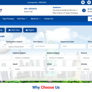 Travel Agency Hajj Umrah And Ticket Reservation Website